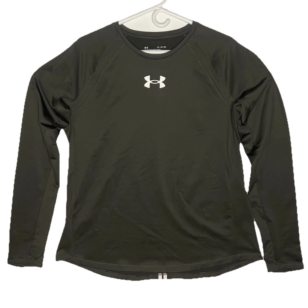 Kids Under Armour Black Long Sleeve Shirt Cold Gear Kids XL